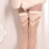 Ivory seamed holdup stockings, Ballerina 375