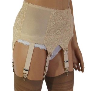 nude 6 strap suspender belt