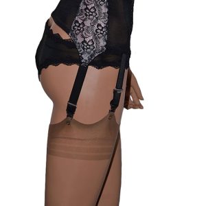 luxury 6 strap suspender belt