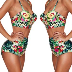 High Waisted longline bikini