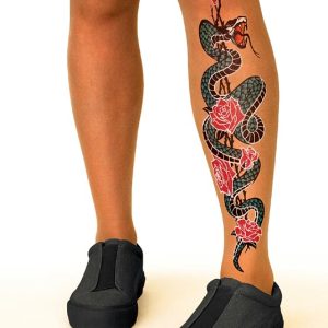 serpent power tattoo tights, stop & stare tights