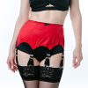 6 strap 12 clip vintage suspender belt