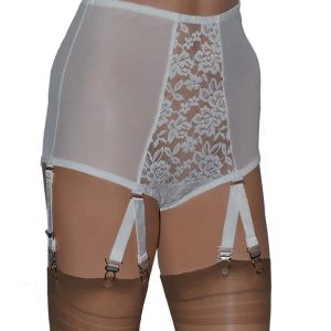 high waist panty girdle / knickers with suspenders