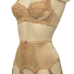 cleopatra lace bra in gold / bronze