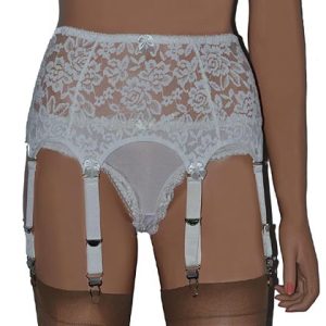 8 strap all lace suspender belt