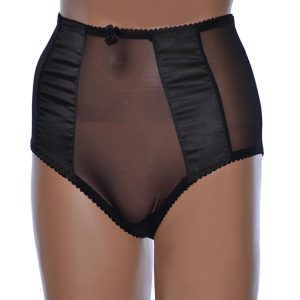 high waist vintage 1950s knickers in black