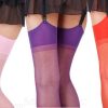 plain top coloured stockings