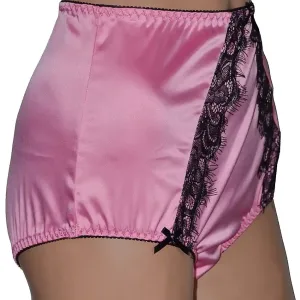 big panties in pink satin