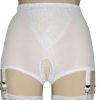 open crotch panty girdle white