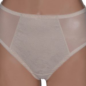 lace front beige / skin colour knickers with full bottom coverage