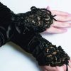 beaded long evening gloves