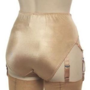 power net panty girdle in nude with suspenders