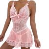pink lace babydoll