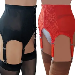 lace front suspender belt ideal for crossdressers