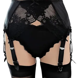 black 8 strap with metal clips