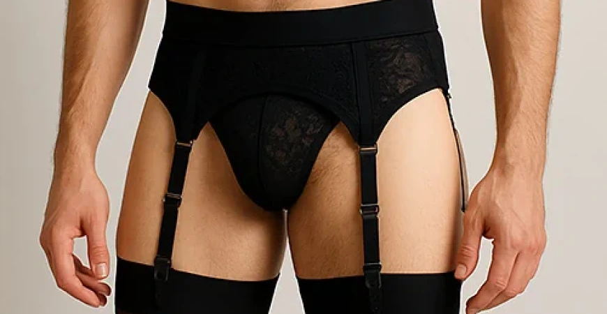 Can men wear stockings and suspenders?